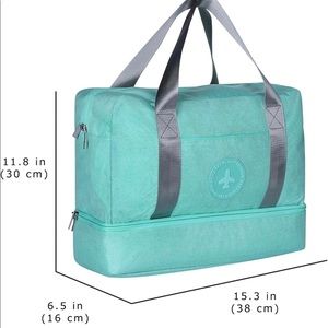 Gym Bag with Shoes Compartment Travel Duffel Bag Swim Bag